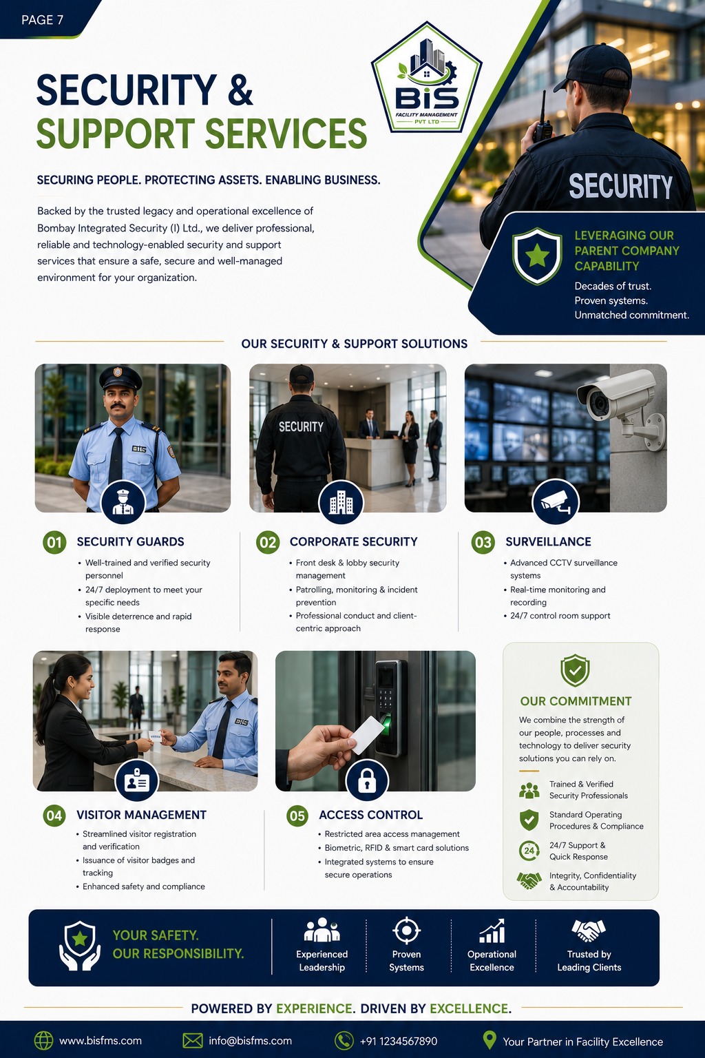 Security and support services